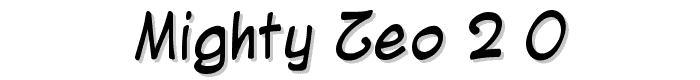 Mighty Zeo 2.0 font